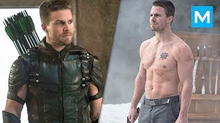 Stephen amell training for "arrow" | muscle madness