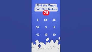 Golden Pair: A Number Ninja Challenge #maths #numberchallenge #mindgames