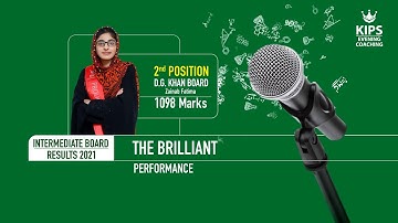 Zainab Fatima | 2nd Position in Inter Results 2021 | KIPS Preparations | Revision & Tests Session