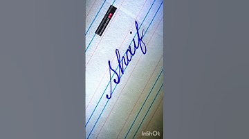 Writing Name in Aesthetic Cursive Handwriting