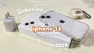  Iphone 13 Starlight Unboxing 2024 128Gb Accessories