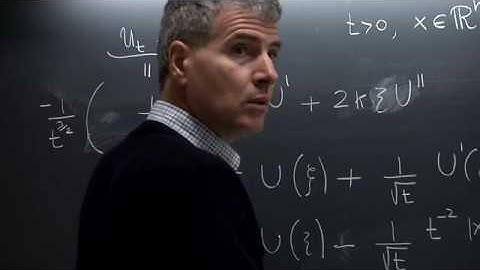 Partial Differential Equations - Giovanni Bellettini - Lecture 09