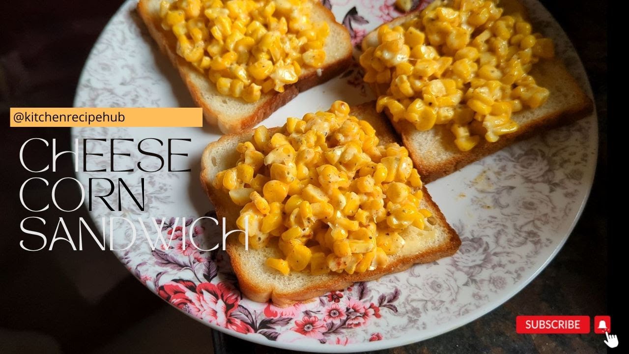 How to make Corn Cheese Sandwich Sandwich Recipes CHEESY & EASY