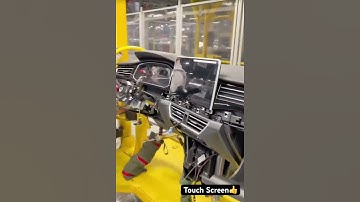 Automotive manufacturing: installing touch screen😎