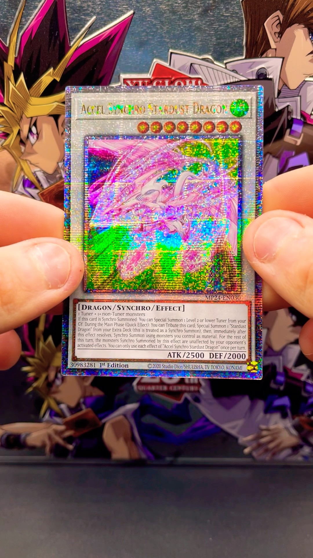 Accel Synchro Stardust – MP24-EN030 – Yu-Gi-Oh TCG – Quarter Century Secret Rare – NM