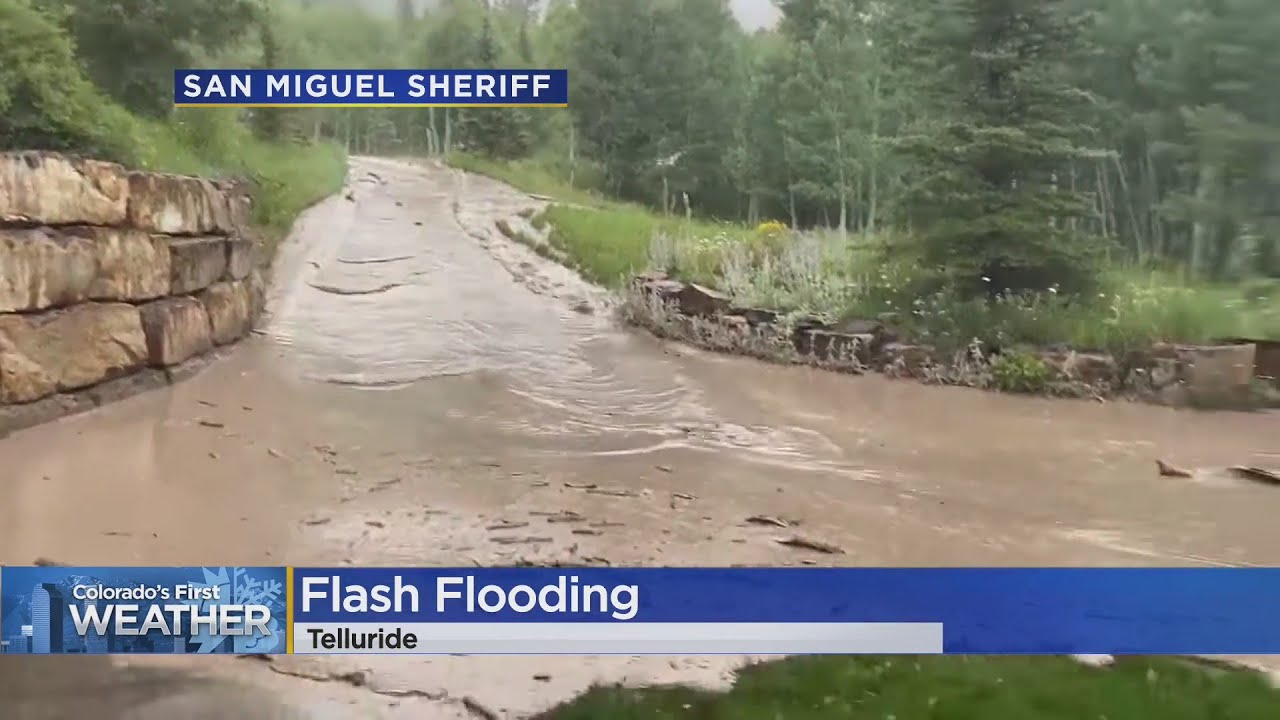 Deputies Called To Rescue People After Mudslides Force Road Closures Near Telluride