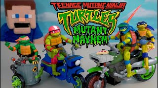 Ninja Turtles Mutant Mayhem Movie Bikes, Figures and Playmates Turtle Van! screenshot 1