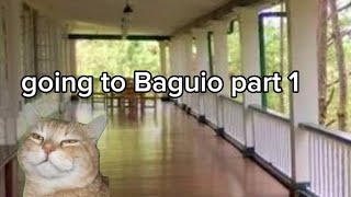 going to bagiuo part 1 (cat meme)