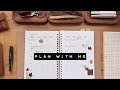 november plan with me ✷ simple autumnal planner spreads
