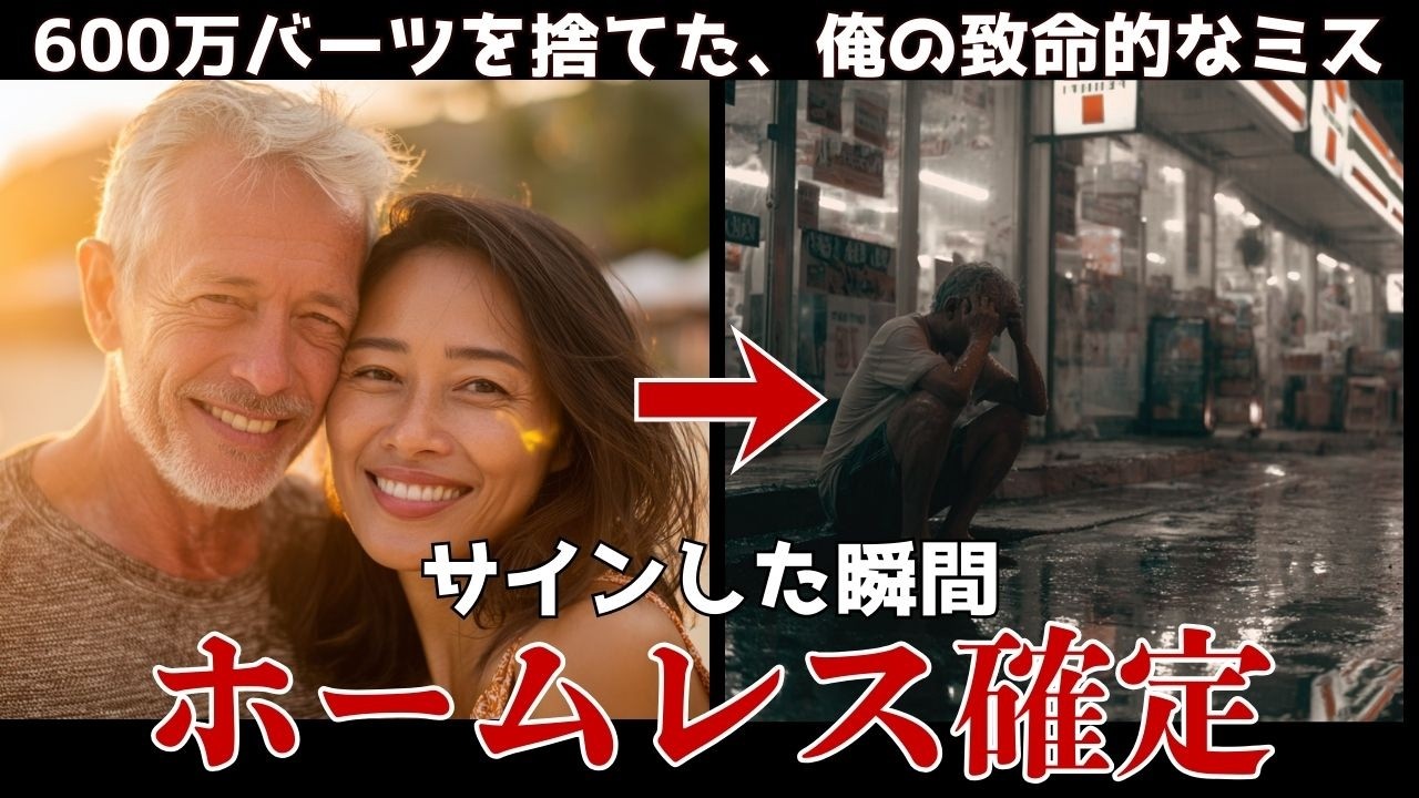 「まさか自分が路上生活に…」タイで全財産を奪われた60歳の末路。