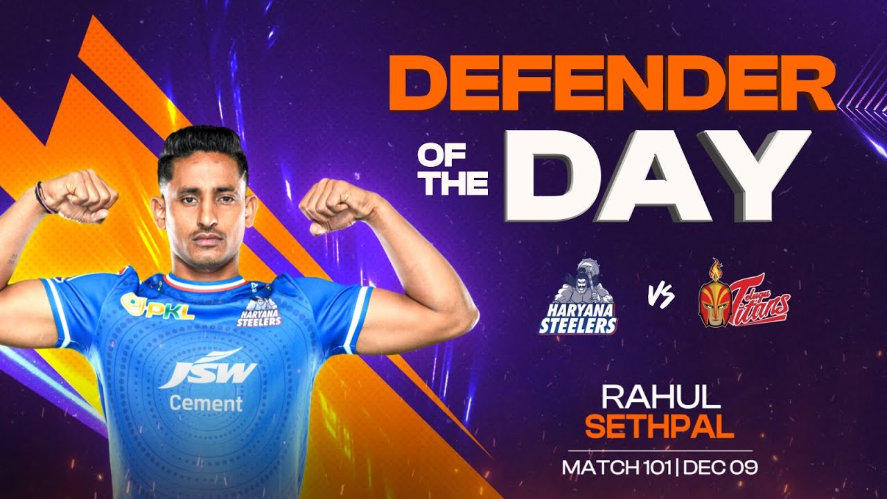 Rahul Sethpal (Haryana Steelers) | Defender of the Day: December 09 | PKL Season 11