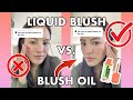 Liquid Blush Vs. Color-Changing Blush Oil #shorts