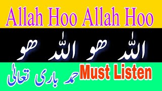 Allah Hoo Allah Hoo, Hamd, اللہ ھو اللہ ھو, By Muzaffar Sultan, Tribute to Nusrat Fateh Ali Khan.