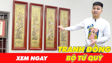 BÁO GIÁ Bộ tranh tứ quý bằng đồng