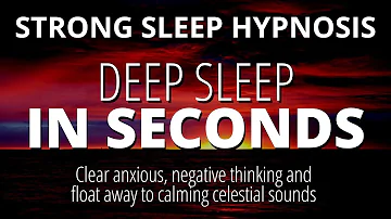 Sleep Hypnosis For Deep Sleep (STRONG!) | Fall Asleep Fast | Black Screen