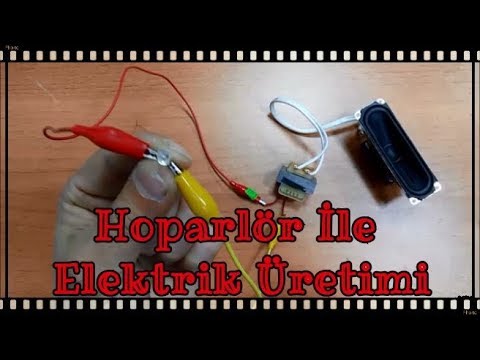 Hoparlörden Elektrik Üretimi /Jeneratör Yapımı