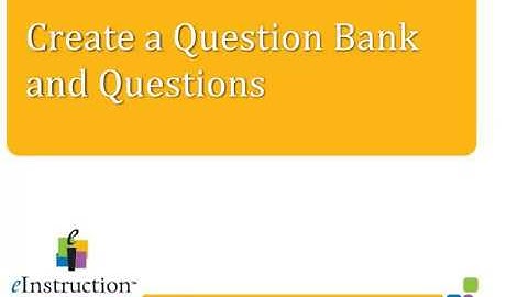 ExamView - Create a Question Bank and Questions