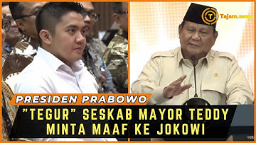 PRESIDEN PRABOWO "TEGUR" SESKAB MAYOR TEDDY MINTA JOKOWI DIUNDANG PERESMIAN BANK EMAS
