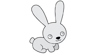 bunny draw easy step