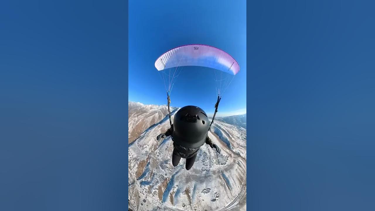 Skydiver accidentally releases her Parachute #shorts
