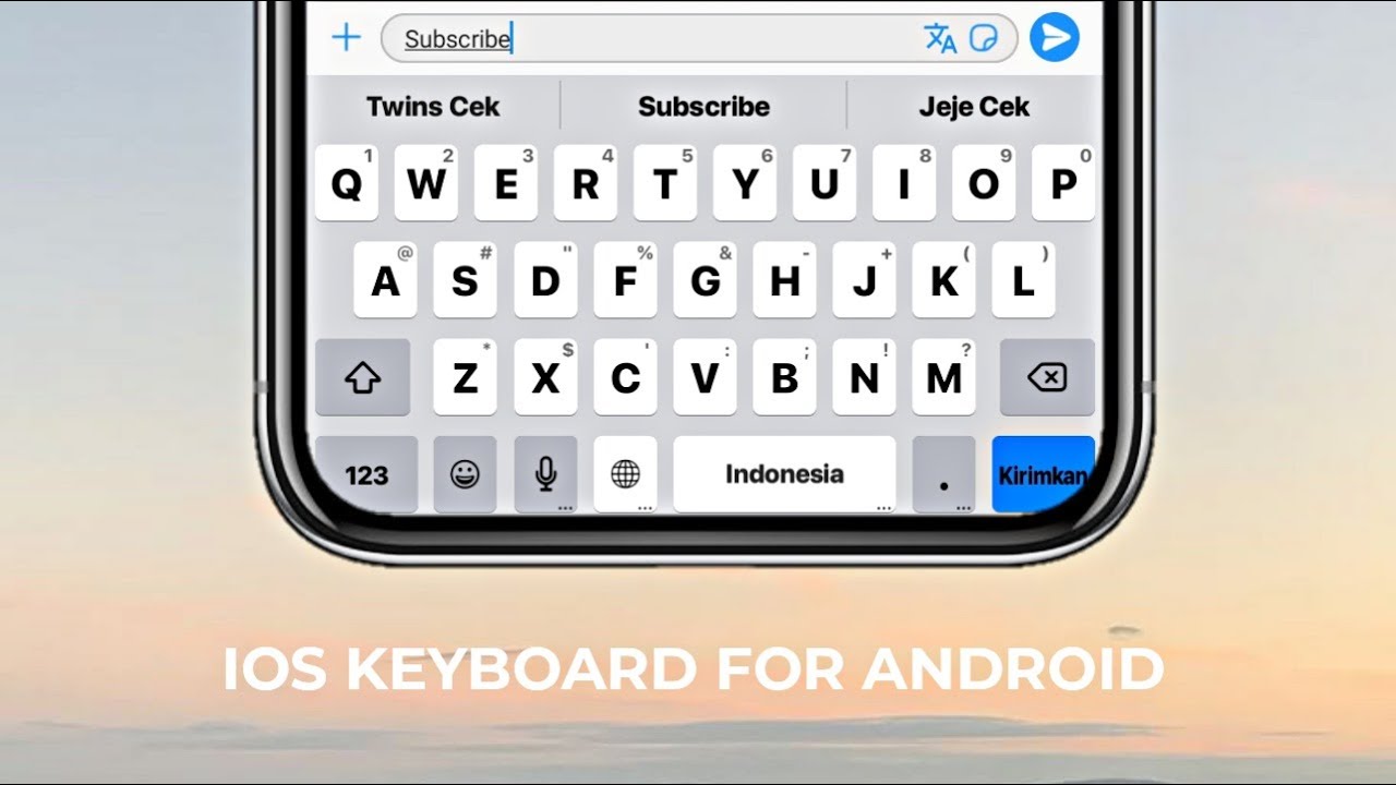 Keyboard iphone di android terbaru - YouTube