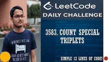 3583. Count Special Triplets | Hashmap solution in 11 lines | Leetcode Daily Challenge