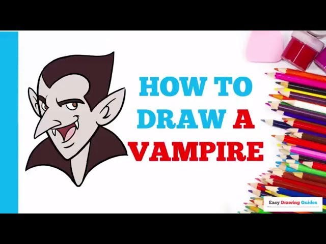 Como Desenhar Vampiro Para Crianças. Tutorial De Desenho Passo a Passo  Ilustração do Vetor - Ilustração de kindergarten, tutorial: 288822217