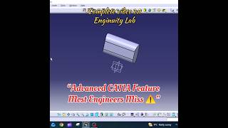 CATIA V5 Union Trim 🔥 Advanced Boolean Trick in 30 Seconds #catiav5 #cadsoftware #cad