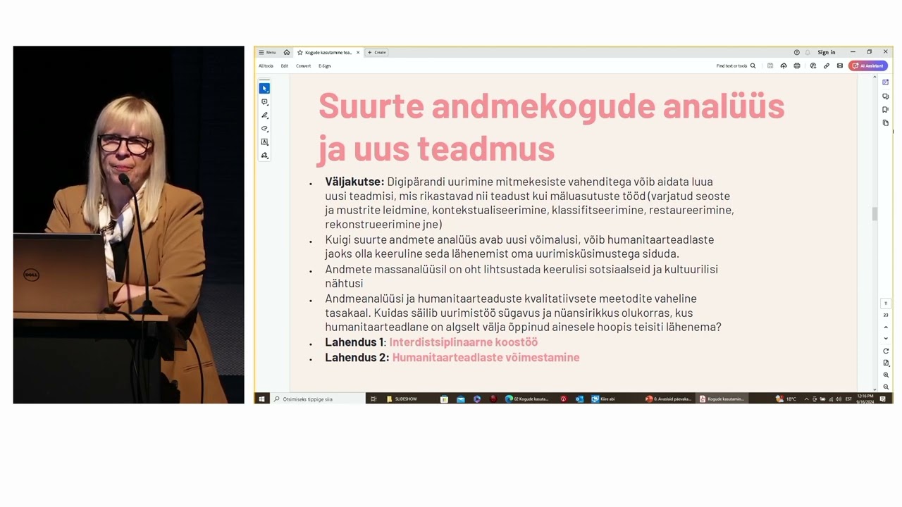 Pille Runnel, PhD ja Mari Väina, PhD. Kogude kasutamine teadustöös