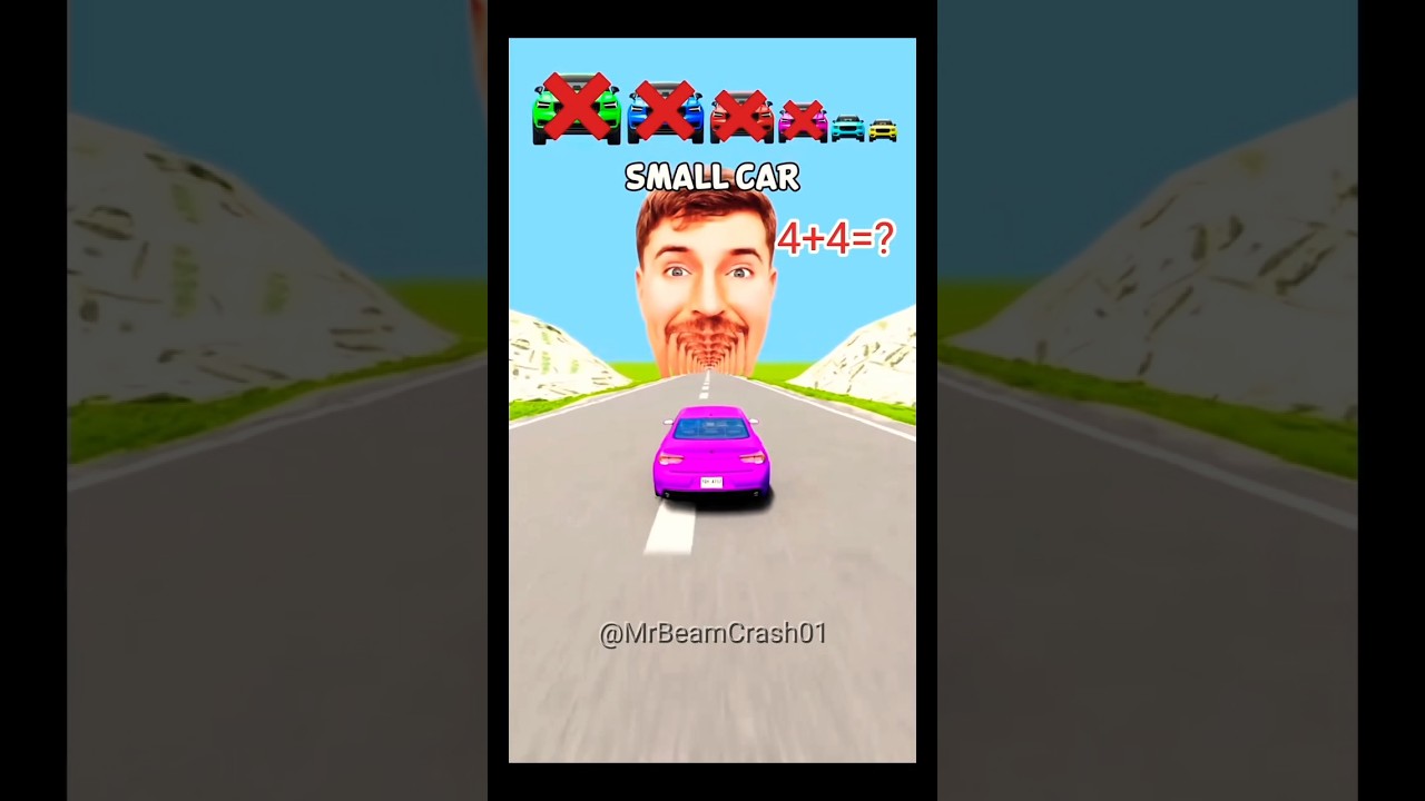 Mr Beast 🆚  Car Challenge💪 