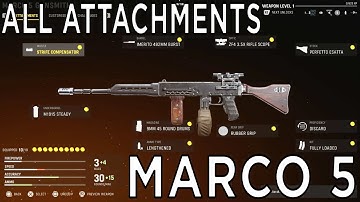 🛑All Attachments on Marco 5 on Call of Duty Vanguard PS5 Gameplay