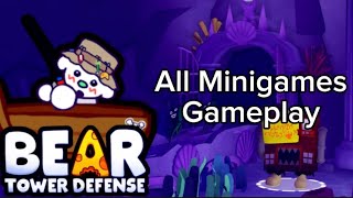 Bear Tower Defense All Minigames Gameplay