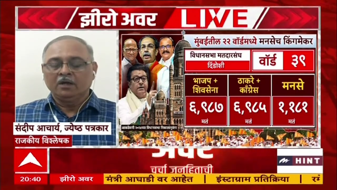 Zero Hour MNS Vs Shivsena : युतीवर खलबतं, मनसेसाठी ठाकरेसेना किती जागा सोडण्याच्या तयारीत?