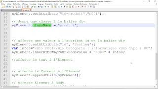4- #javascript #DOM  création d'un objet #DOM