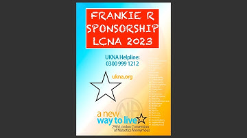 Sponsorship,Frankie R,LCNA 2023,NA 12 Step Recovery