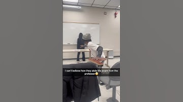 They stole the exam from the teacher😱#trending #exam #cheating #cs #python #ai #java #viral #school