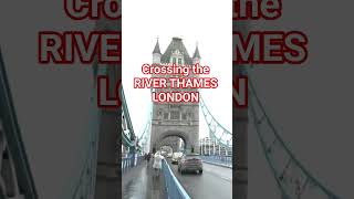 Crossing the River Thames London England #towerbridge #riverthames #londonattractions #london