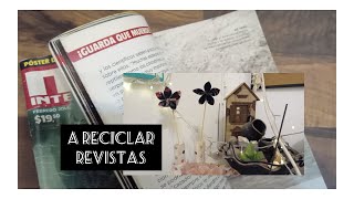 Flores hechas con Papel de Revistas/ Flowers made with Magazine Paper