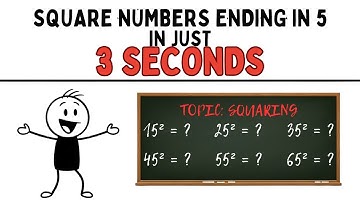 Squaring Numbers Ending in 5 is Actually EASY! (2 Steps)