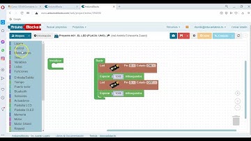 ENCENDIDO DE UN LED CON ARDUBLOCK