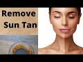 Remove sun tan only with 2 ingredients