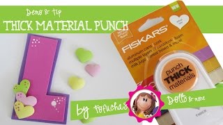 Fiskars Thick Material Punch Demo - Foam Crafts