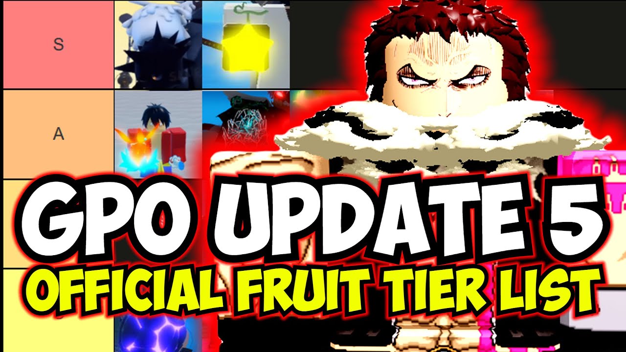 Create a Grand Piece Online Update 4.5 Fruit list Tier List