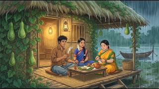 Rainy Morning in the Village | Making Mustard Fish & Pithe | Monsoon ASMR screenshot 4
