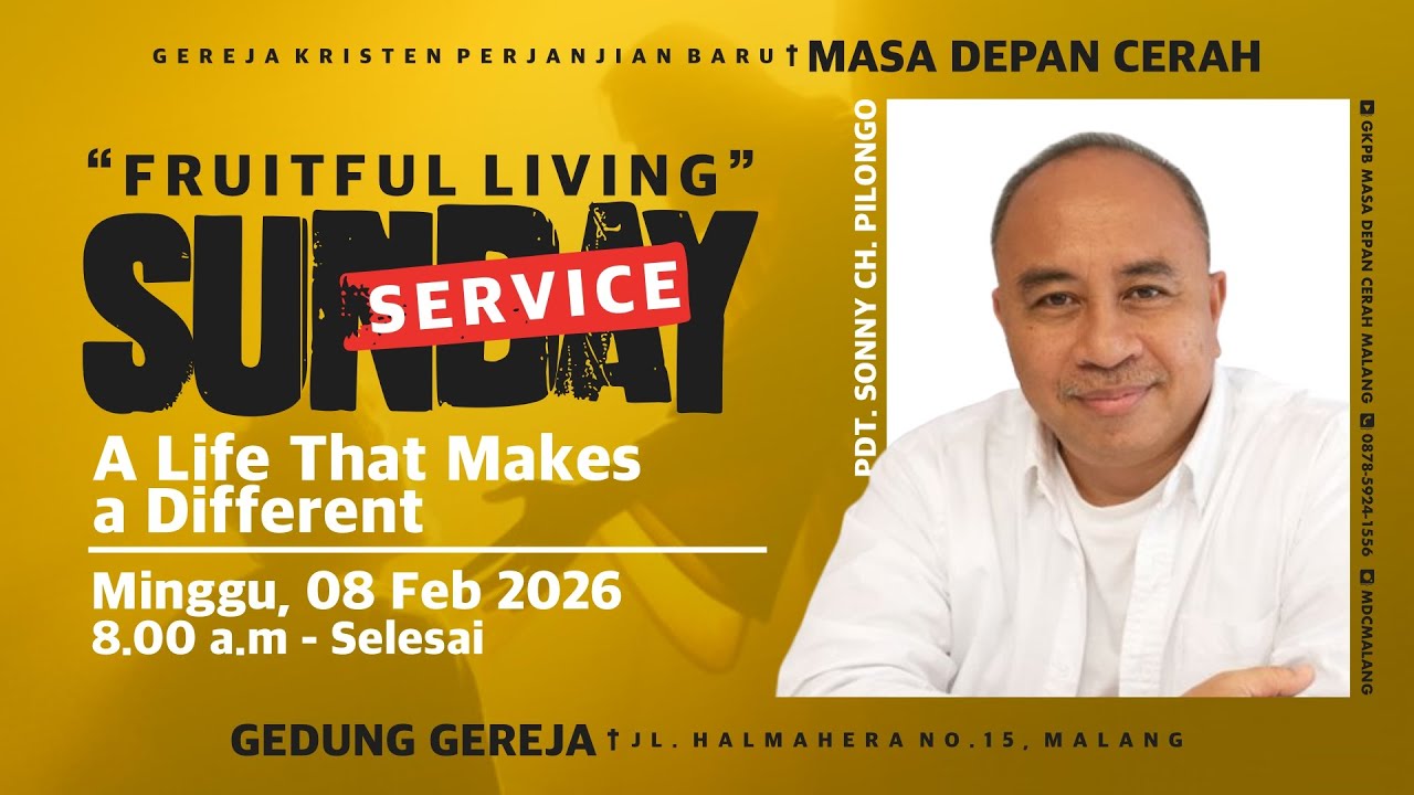 Ibadah Online GKPB MDC Malang  || A LIFE THAT MAKES A DIFFERENT II 08 Februari 2026
