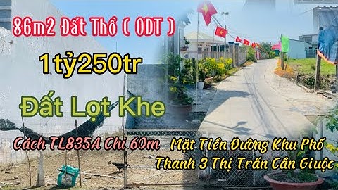 Đất Cần Giuộc Long An Bán 86m2 Đất Ở Tại Đô Thị Mặt Tiền Đường Khu Phố Thanh 3 Cần Giuộc