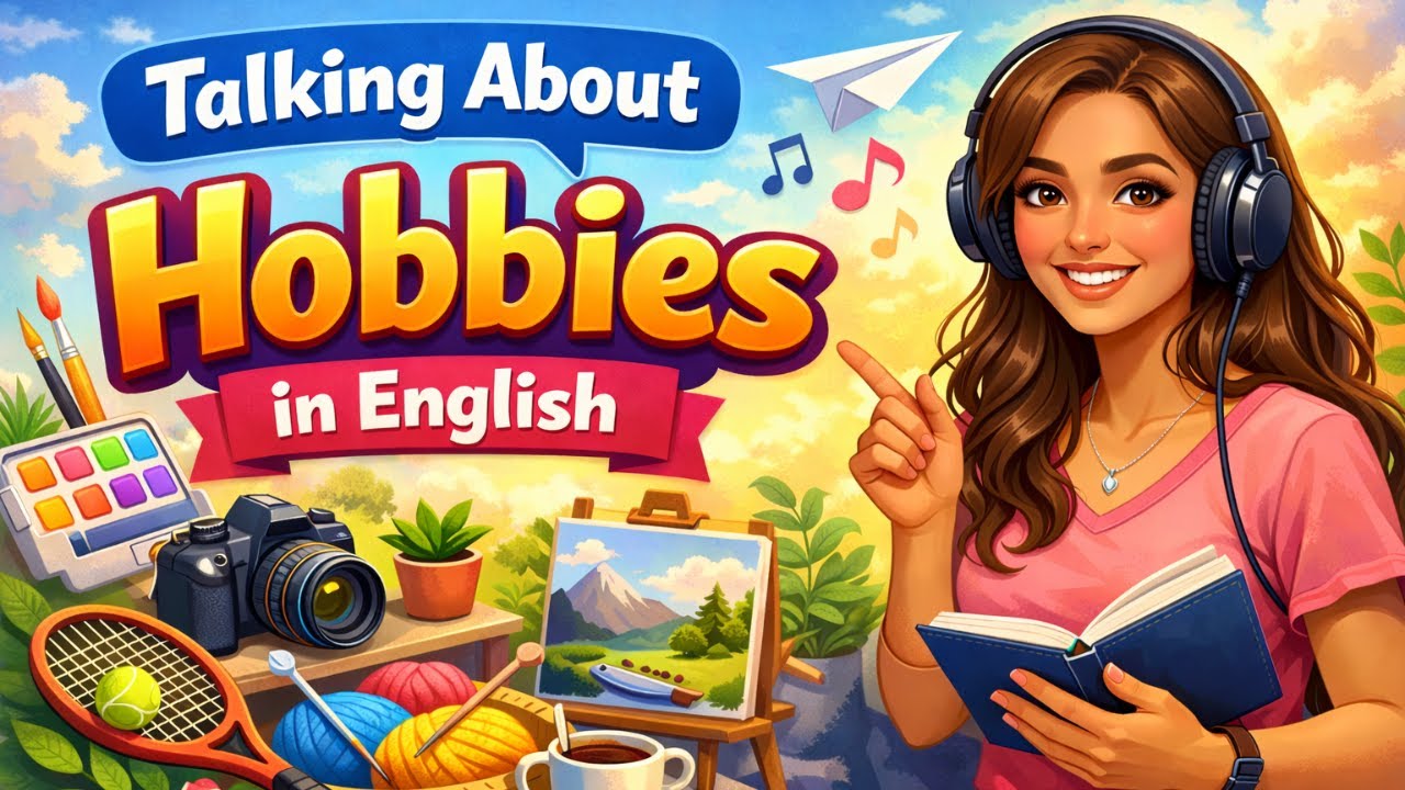 Easy English Speaking Practice | How to Talk About Your Hobbies in English Confidently | Beginners