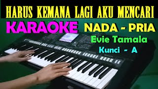 SEBUAH JANJI - Evie Tamala | KARAOKE Nada Cowok / Pria