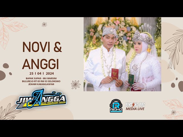 wedding NOVI & ANGGI   II   JIWANGGA music - RIDHOKURNIA mz Ridho audio class=