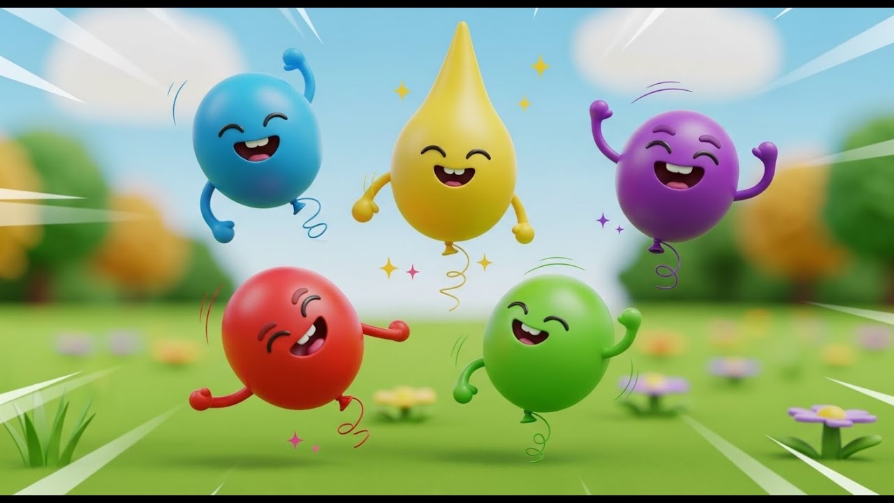 Five Little Toy Balloons Bounce Bounce Bounce | Nursery Rhymes for Kids & Baby Songs